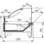 Витрина Missouri MC 120 deli OS M Hitline