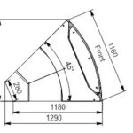 Витрина Missouri MC 120 deli PP/PS/self M  угловые элементы Hitline