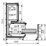 Комбинированная витрина Alaska combi MHV 110 MT D/C Hitline