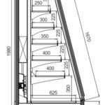 Полувертикальная витрина Louisiana eco MSV 095/105/115 MT D M Hitline