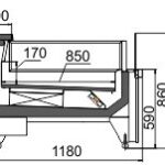 Витрина Missouri MC 120 LT PP/PS/self M Hitline