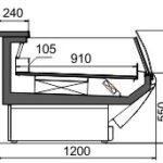 Витрина для замороженных продуктов Symphony MG 120 LT PS/self/T/T2 M Hitline