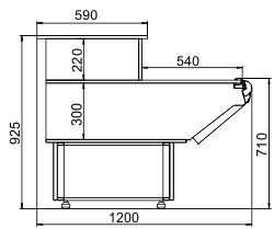 Витрина Minnesota NG 120 cash desk Hitline