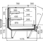 Витрина Missouri cold diamond MC 115 patisserie PS/OS M/A Hitline