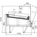 Витрина Missouri cold diamond NC 115 grill PS/OS Hitline