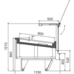 Витрина Missouri cold diamond NC 115 grill PS/OS Hitline