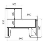 Витрина Мissouri NC 100 cash desk Hitline