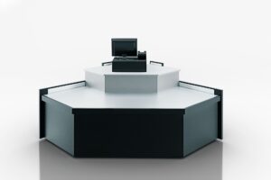 Витрина Missouri NC 120 cash desk  угловые элементы Hitline