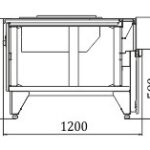 Витрина Мissouri NC 120 cauldron L/self Hitline