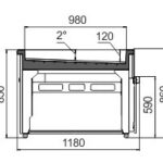 Витрина Missouri MC 120 ice self Hitline