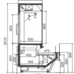 Витрина Missouri cold diamond MC 125 crystal combi S M/A Hitline