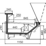 Витрина Missouri sapphire MK 115 deli OS M Hitline