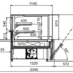 Кондитерская витрина Missouri AC 120 patisserie PS/OS A Hitline