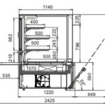 Кондитерская витрина Missouri AC 120 patisserie PS/OS A Hitline