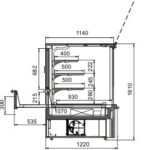 Кондитерская витрина Missouri AC 120 patisserie PS/OS A Hitline