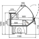 Витрина Sonata AG 120 deli OS A Hitline