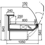 Витрина Symphony MG 100 deli T/T2 M/А Hitline