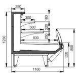 Витрина Symphony MG 120 cascade M Hitline