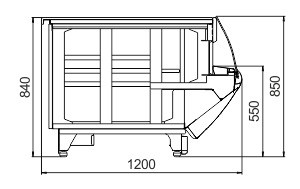 Витрина Symphony NG 120 self Hitline