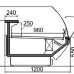 Витрина Symphony MG 120 deli T/T2 M Hitline