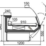 Витрина для замороженных продуктов Symphony MG 120 LT PS/self/T/T2 M Hitline