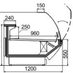 Витрина Symphony MG 120 deli T/T2 M Hitline