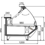 Витрина Symphony MG 120 deli convertible M Hitline
