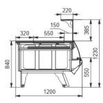 Витрина Symphony luxe NG 120 heat HS L Hitline