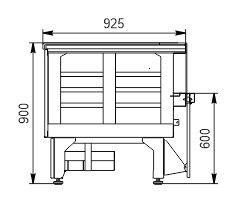 Витрина Missouri NC 100 L/self Hitline