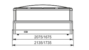 Витрина для замороженных продуктов Yukon AH 160/200 LT C A Hitline