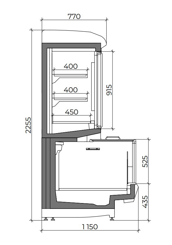 Низкотемпературная шкаф-бонета Sapphire Combi