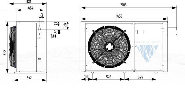 Компрессорно-конденсаторный блок CCB245 TAG4568 Intercold