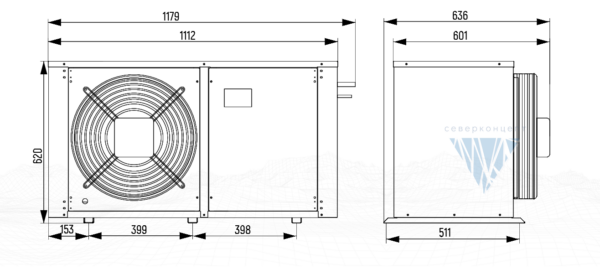 Компрессорно-конденсаторный блок ССВMO34 YM43 Intercold