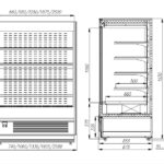 Пристенная холодильная горка Carboma Cube 1930/875 ВХСп-0,7 инд.