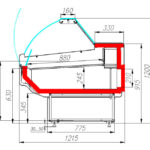 Холодильная витрина Carboma G120 SM 1,25-1