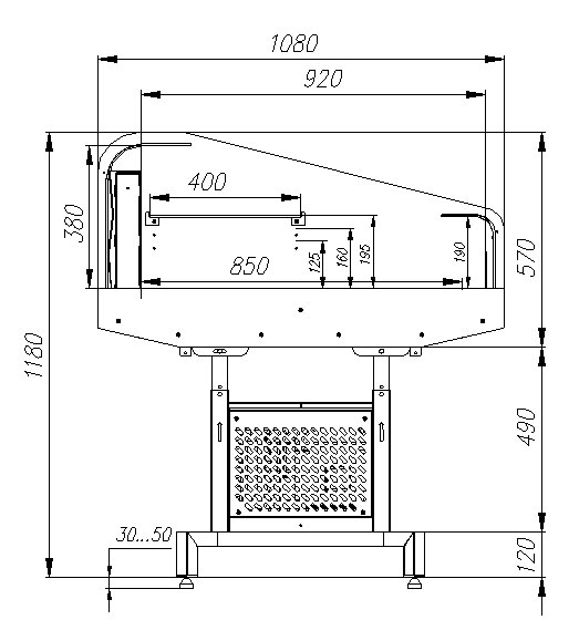 Витрина холодильная Carboma PF11-12 VM 1,25-2 (9006)