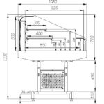 Витрина холодильная Carboma PF11-13 VM 1,25-2 (9006)