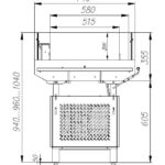 Витрина холодильная Carboma PI07 VM 0,7-2 (9006)