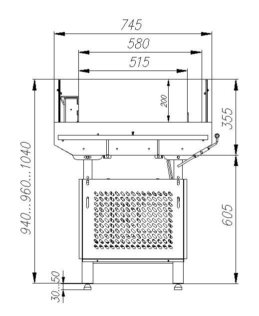 Витрина холодильная Carboma PI07 VM 0,7-2 (9006)