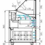 Витрина для мороженого Carboma IC72 SL 1,3-1 (9003)