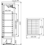 Холодильный шкаф Carboma R700 С (стекло)