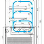 Кондитерская витрина Carboma KC71-110 VV 0,6-1