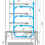 Кондитерская витрина Carboma KC71-130 VV 1,2-1