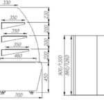 Кондитерская витрина Carboma ВХСв - 1,3д Люкс ТЕХНО