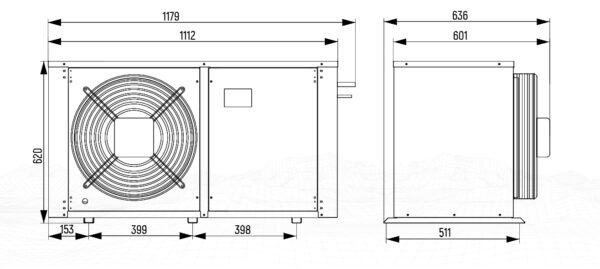 Компрессорно-конденсаторный блок ССВMO34 TAG2522 Intercold