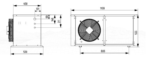 Компрессорно-конденсаторный блок ССВMOMK4 TAG2522 Intercold