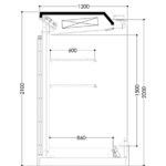 Пристенный стеллаж JUPITER BACK LOADER