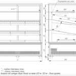 Напольная холодильная витрина для мяса JOBS 129-146 (3 полки)