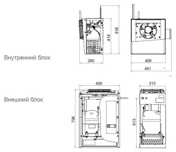 Сплит-система среднетемпературная Polair SM113S