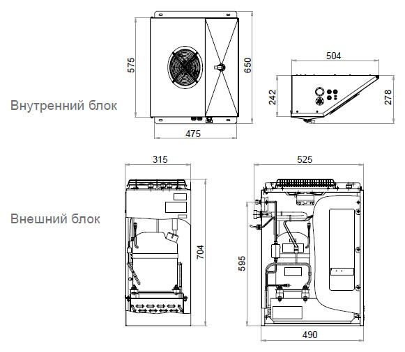 Сплит-система среднетемпературная Polair SM111P Professionale